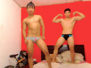 PervertBoysX - online show xXx with this charcoal hair Homo couple 