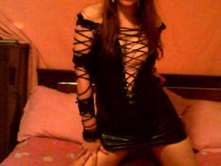 TsChoquinne - Chat cam exciting with a black hair Transgender 
