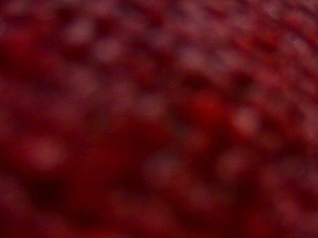 Vage, rode en bruine borsten, met een zacht beeld en een structuur, waardoor een abstract, enigszins onduidelijk beeld ontstaat. De afbeelding heeft een warme, enigszins donkere tint..