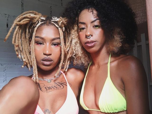 TwoBlackLesbiann - Live sexe cam - 15511578
