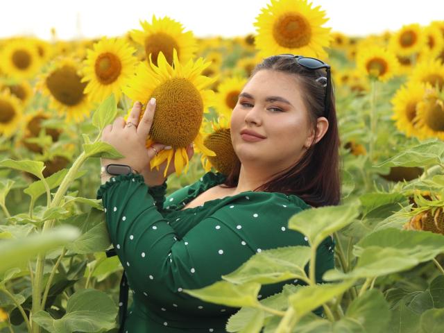 KaidoKun houdt een zonnebloem vast, draagt een groen geruit shirt, heeft bruin haar, een zonnebril op zijn hoofd, een lichte glimlach, een veld met zonnebloemen, gele bloemblaadjes, groene bladeren, zomer, zacht licht, een rustige uitdrukking..