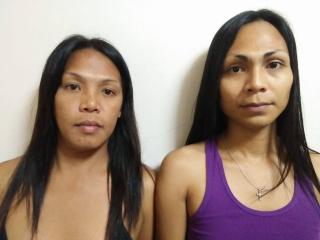 TwoHornyDolls - Web cam hot with this asian Trans couple 
