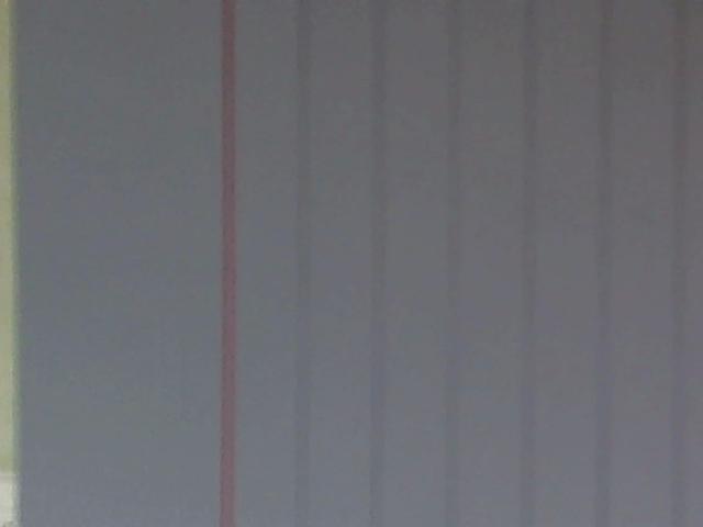 A grey wall with vertical paneling and a red vertical line on the left. FlipFlops-hot's ass is not in this image.