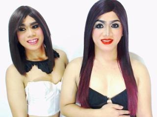 TwoLegendMistress - online show hard with a Transgender couple 