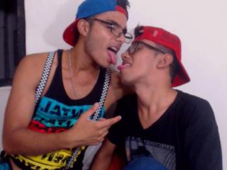 EnjoyTheBoys - Webcam live sex with a flocculent private part Male couple 