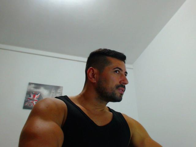 StrongBigCockX - Web cam hard with a black hair Horny gay lads 