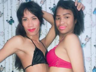TWONAUGHTYCOUPLE4U - Chat live x avec ce Couple transsexuel brun foncé sur XloveCam 