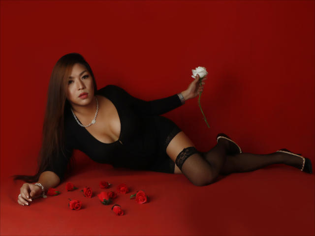 Ynel - Webcam live hot with a amber hair Shemale 