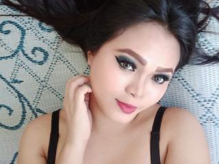 AsianPretty - Webcam hard with this dark hair Transsexual 
