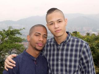 DusttinXDuke - online show hard with this shaved genital area Homosexual couple 