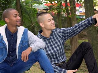 DusttinXDuke - Webcam hard with a shaved intimate parts Gay couple 