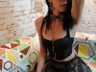 StacySin - Video chat hard with a shaved sexual organ 18+ teen woman 