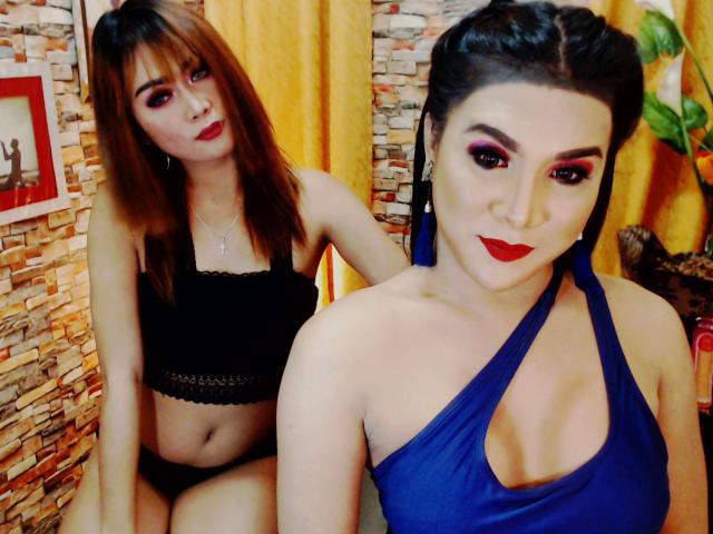 XTwoSignificantOthersx - Webcam live nude with a asian Transgender couple 