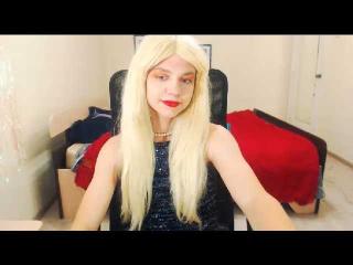 Kinkyforever - Chat cam en direct avec une Transsexuel avec des cheveux blonds naturels  