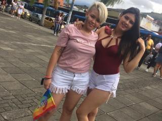 JuanitaAndLin - Web cam exciting with this enormous melon Lesbo 