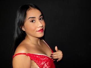 AbrilNaughty - Cam porn with this black hair Sexy girl 