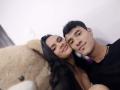 CookiesAndCream - Chat live x with this skinny constitution Girl and boy couple 